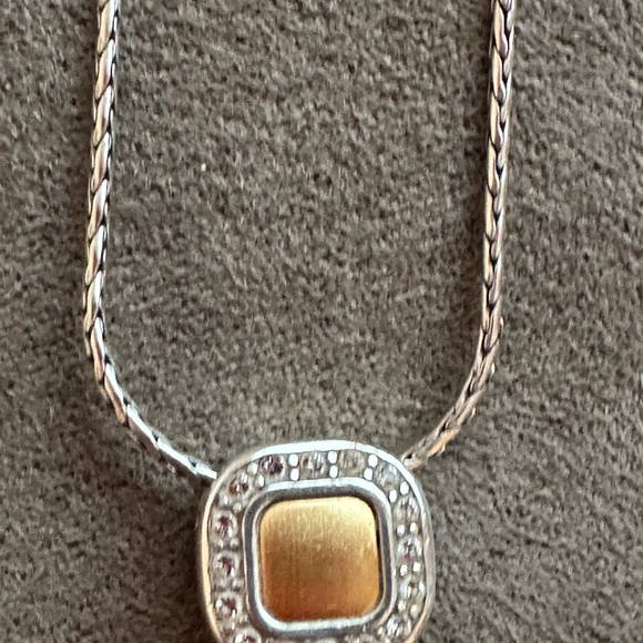 Brighton Reversible Gold/Black reversib Pendant Necklace - Picture 2 of 6